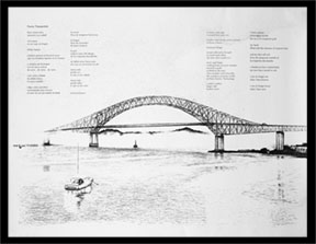 Bridge of the Americas poem poster